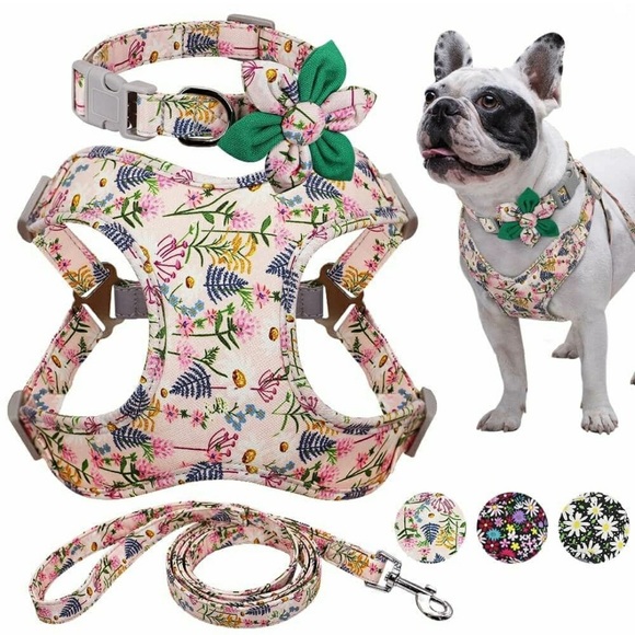 Other - Dog Harness Vest Leash Collar Set